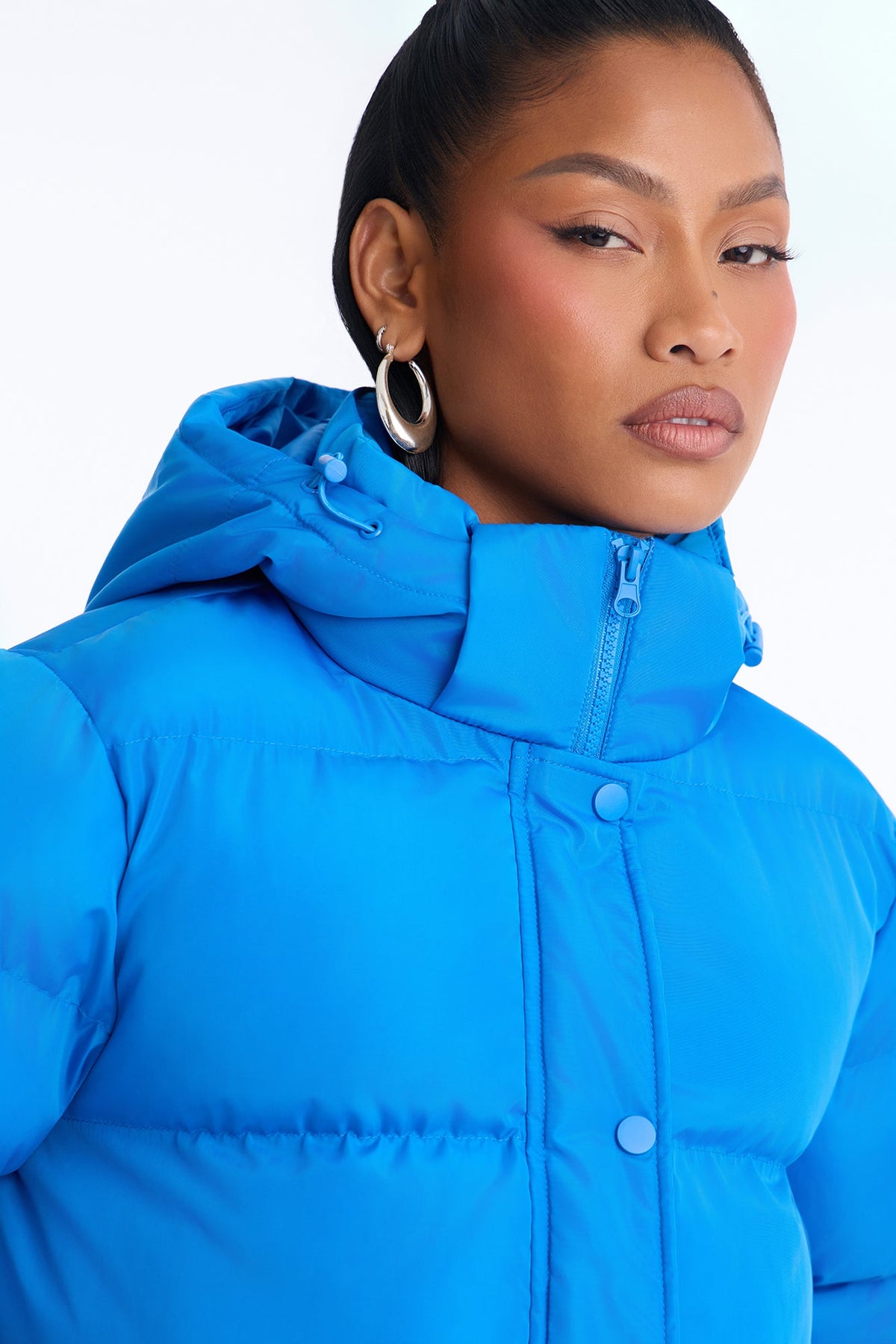 Speak My Mind Puffer Jacket - Royal