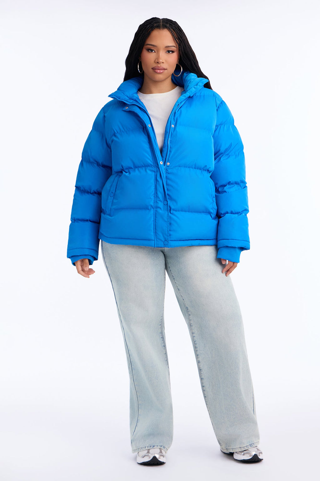 Speak My Mind Puffer Jacket - Royal