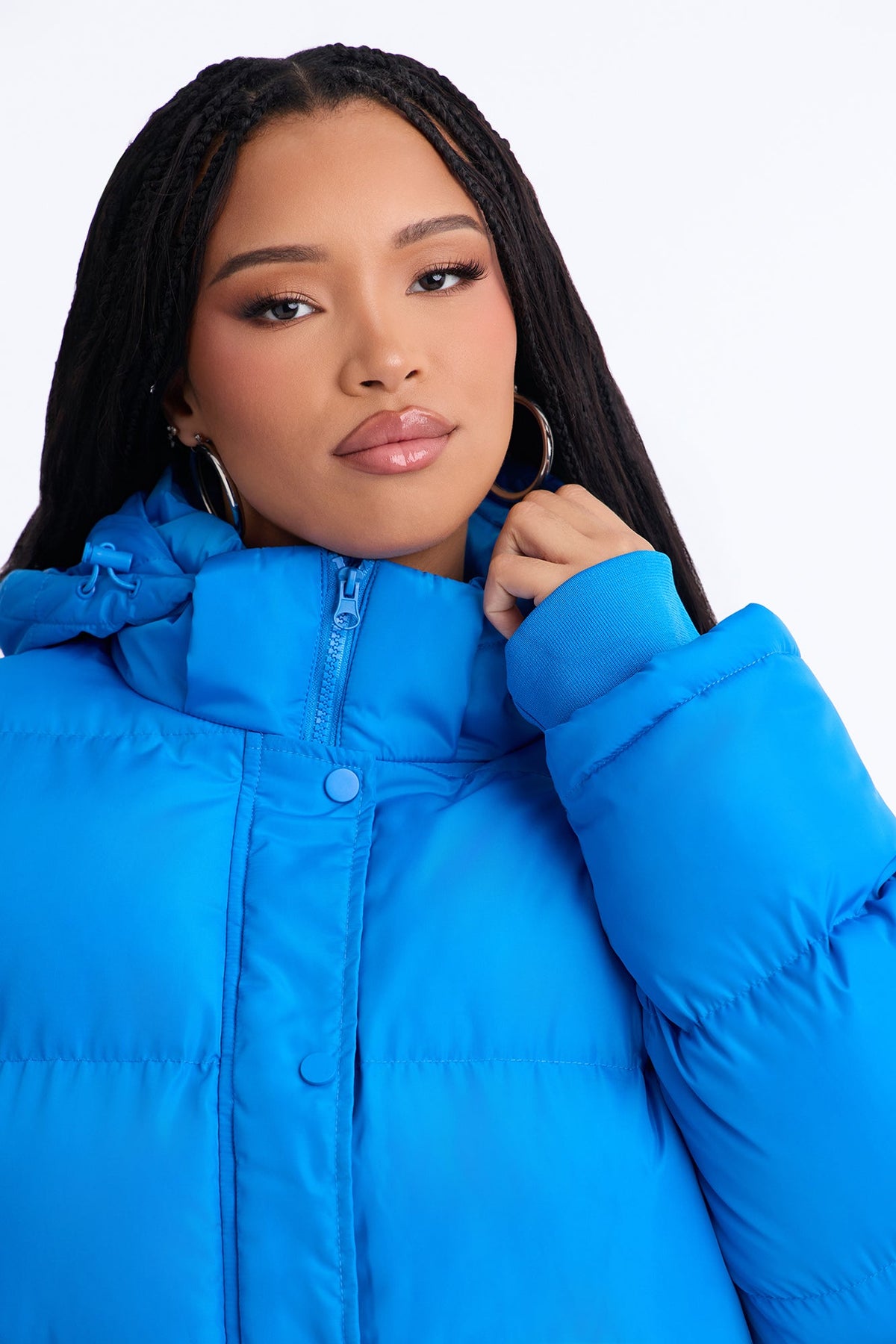Speak My Mind Puffer Jacket - Royal
