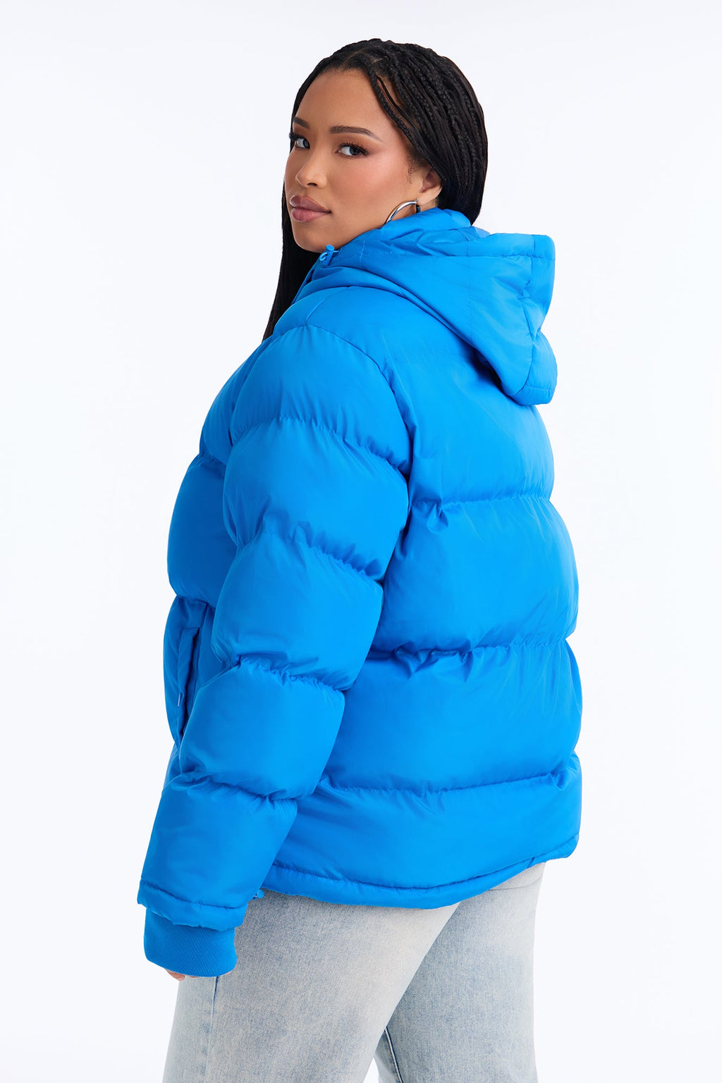Speak My Mind Puffer Jacket - Royal