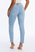 Shape Shift Booty Lifter Stretch Skinny Jeans - Light Wash