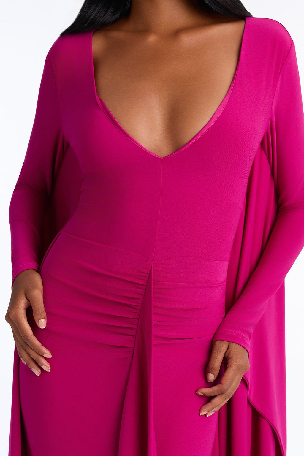 No Competition Kaftan Maxi Dress - Fuchsia