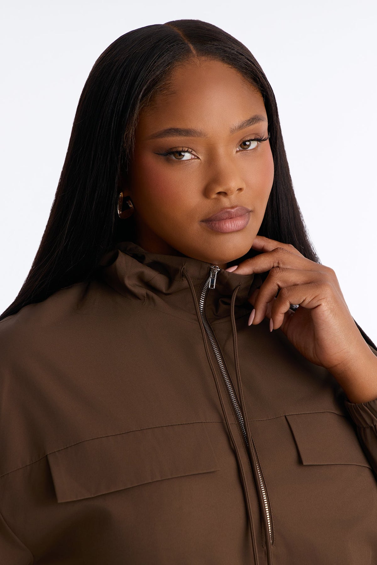 Take Notes Hooded Mini Dress - Chocolate