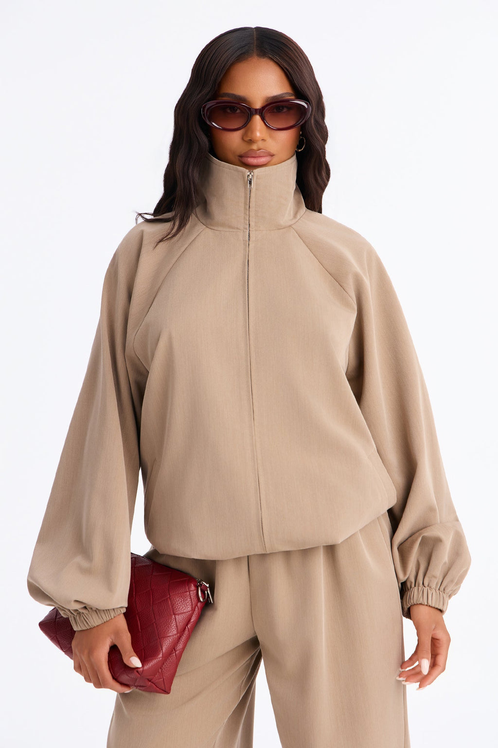 City Strolling Pant Set - Mocha