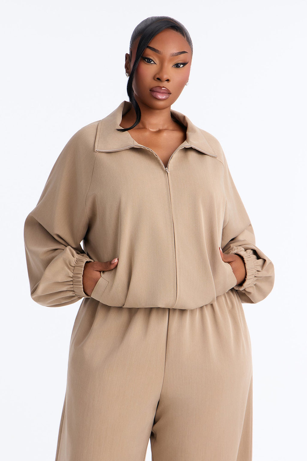 City Strolling Pant Set - Mocha
