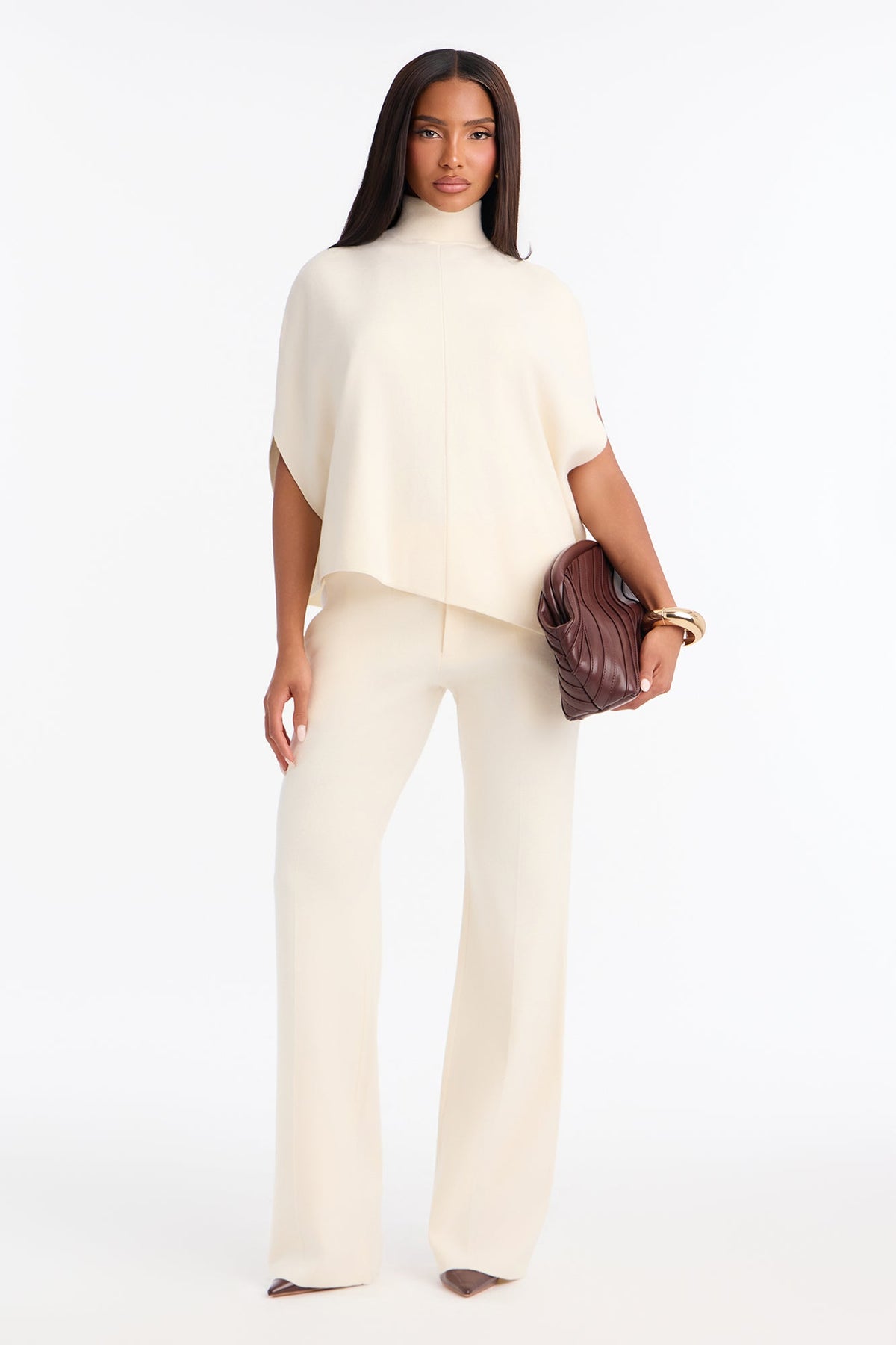 Emmaline Knit Pant Set - Off White