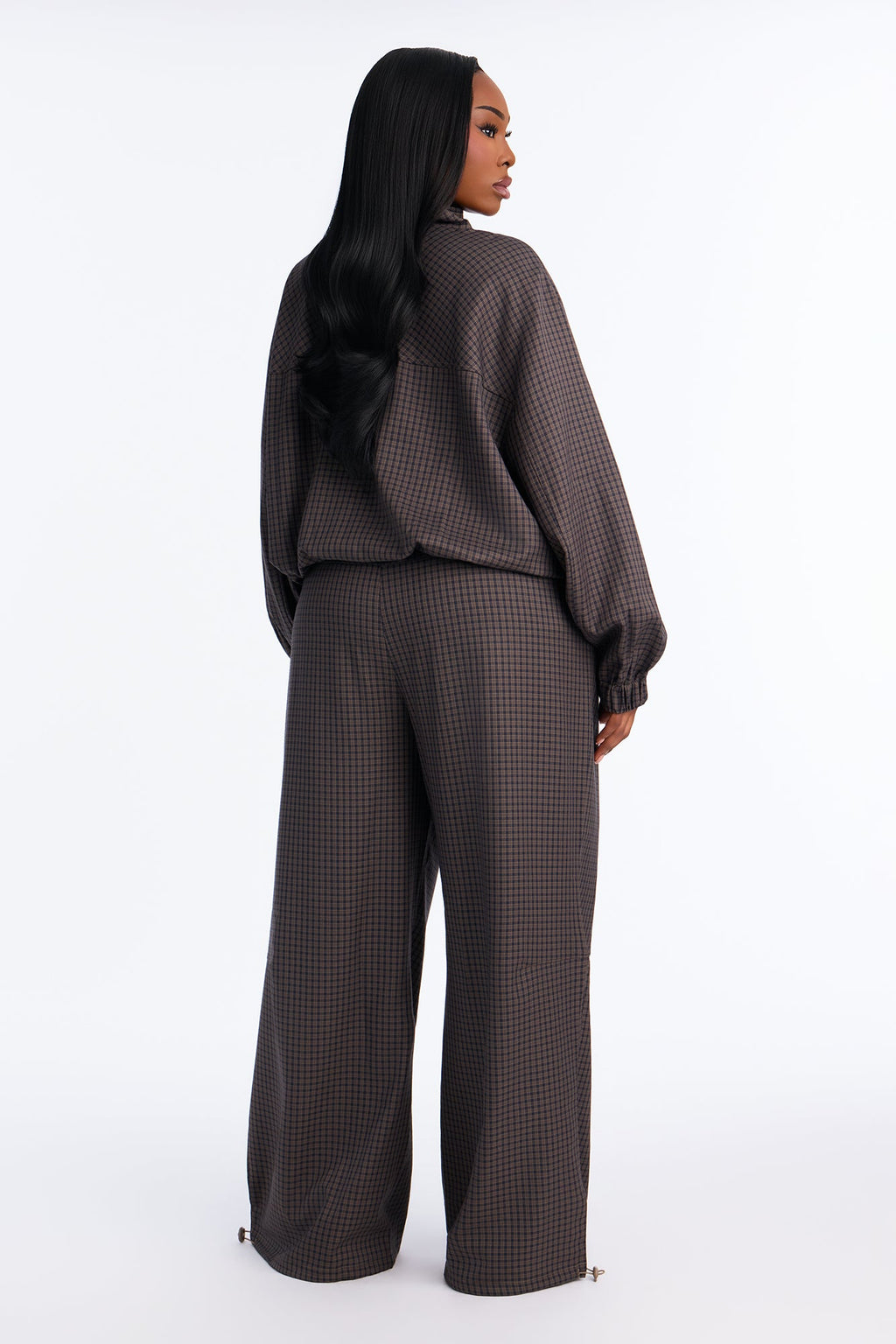 Sutton Plaid Pant Set - Navy/combo