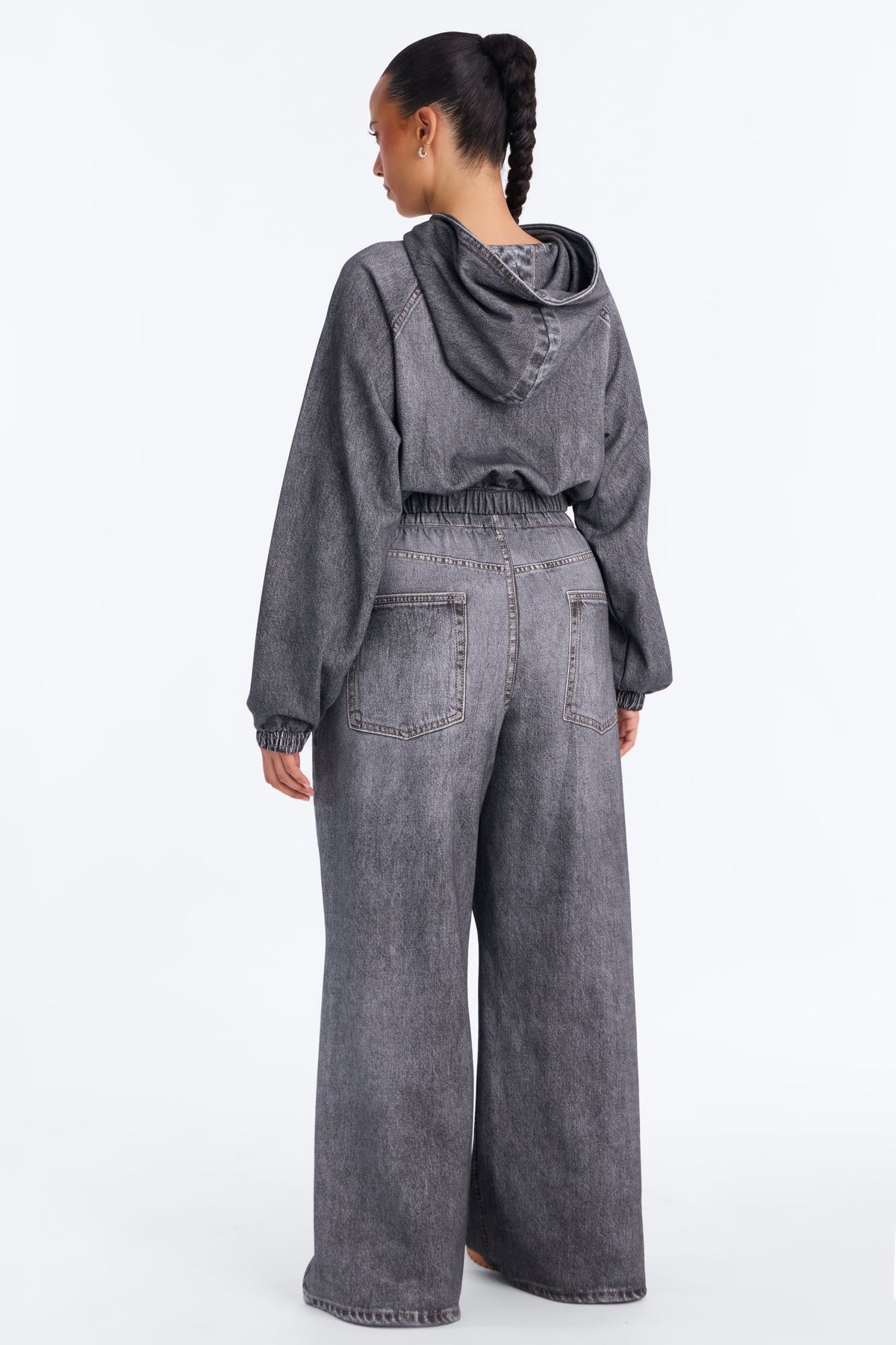 Keely French Terry Pant Set - Black
