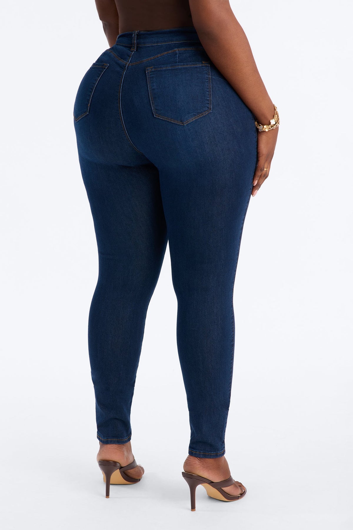 Classic Beauty Booty Lifter Skinny Jeans - Dark Denim