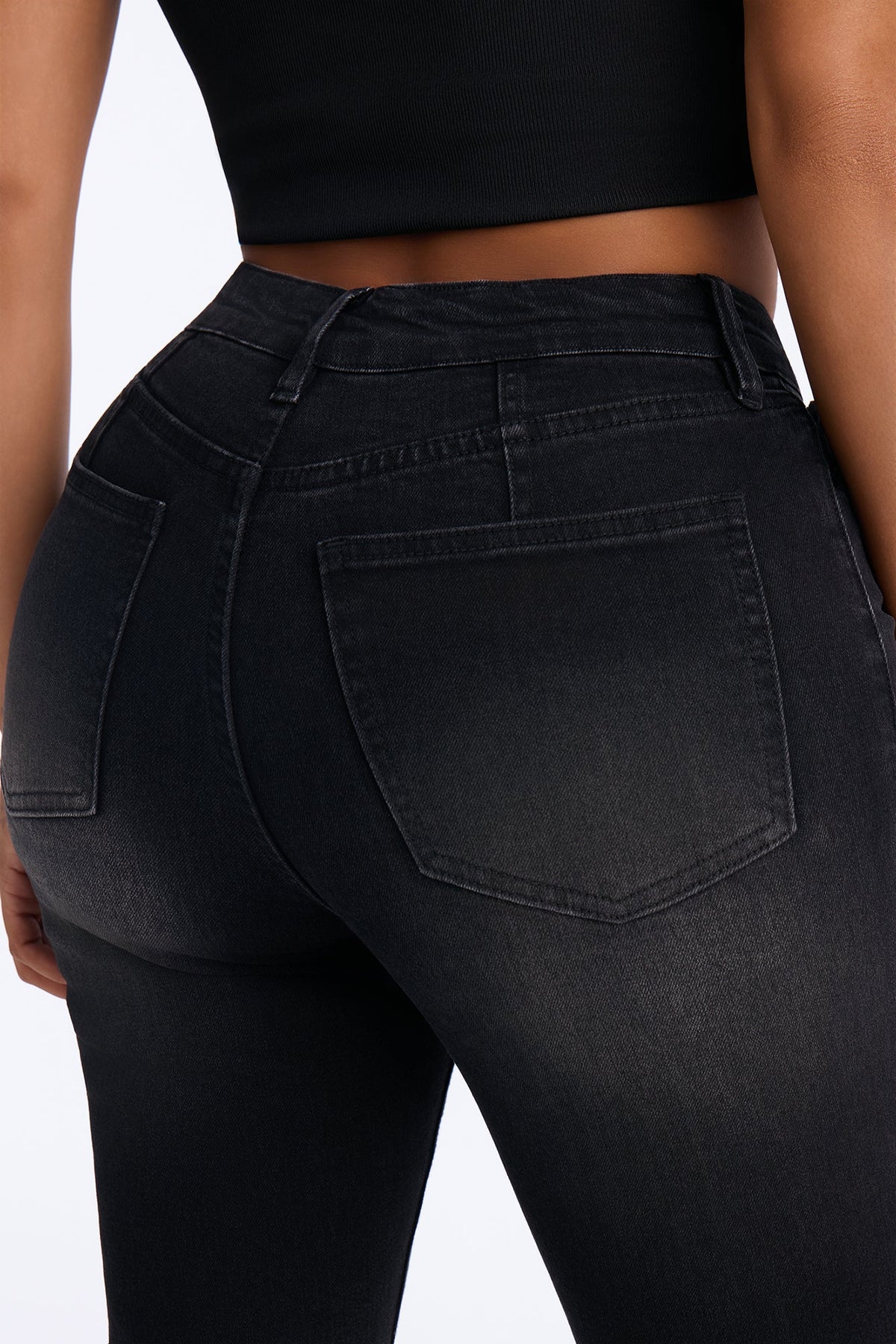 Keep It Tight Shaping Stretch Skinny Jeans - Black Wash