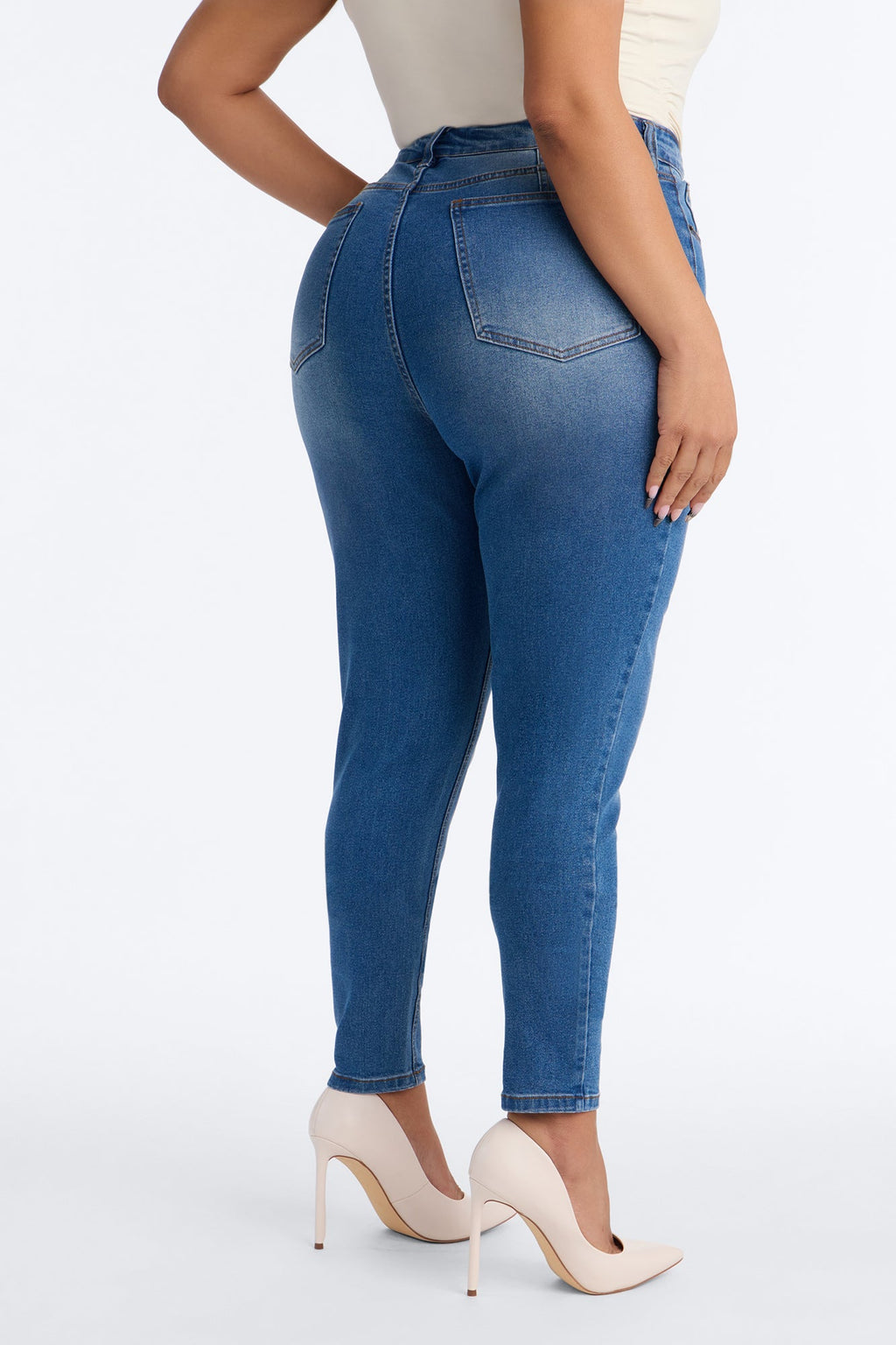 Keep It Tight Shaping Stretch Skinny Jeans - Medium Wash