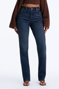 Jayke Premium Stretch Slim Straight Jeans - Dark Wash