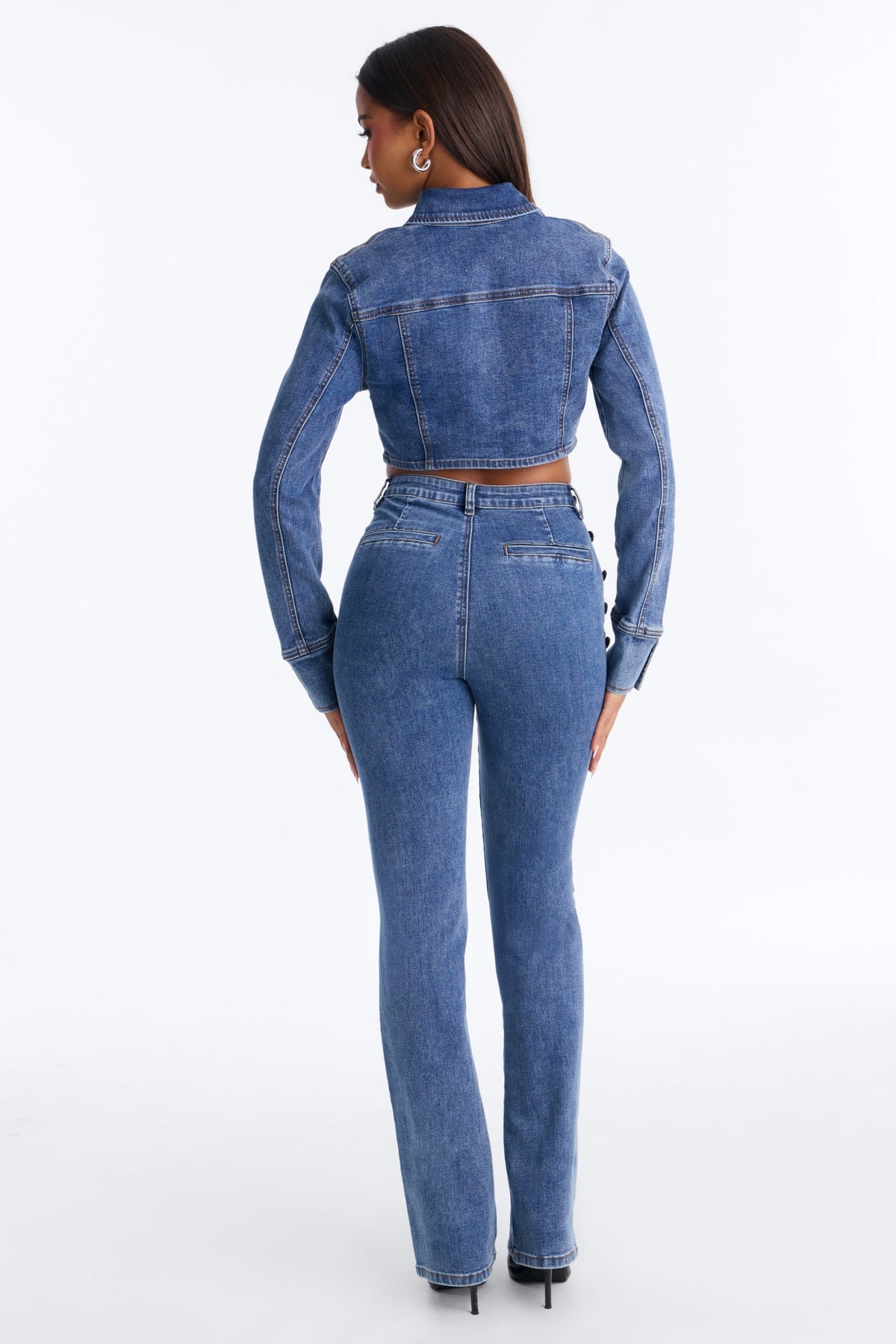 High Maintenance Denim Pant Set - Medium Wash