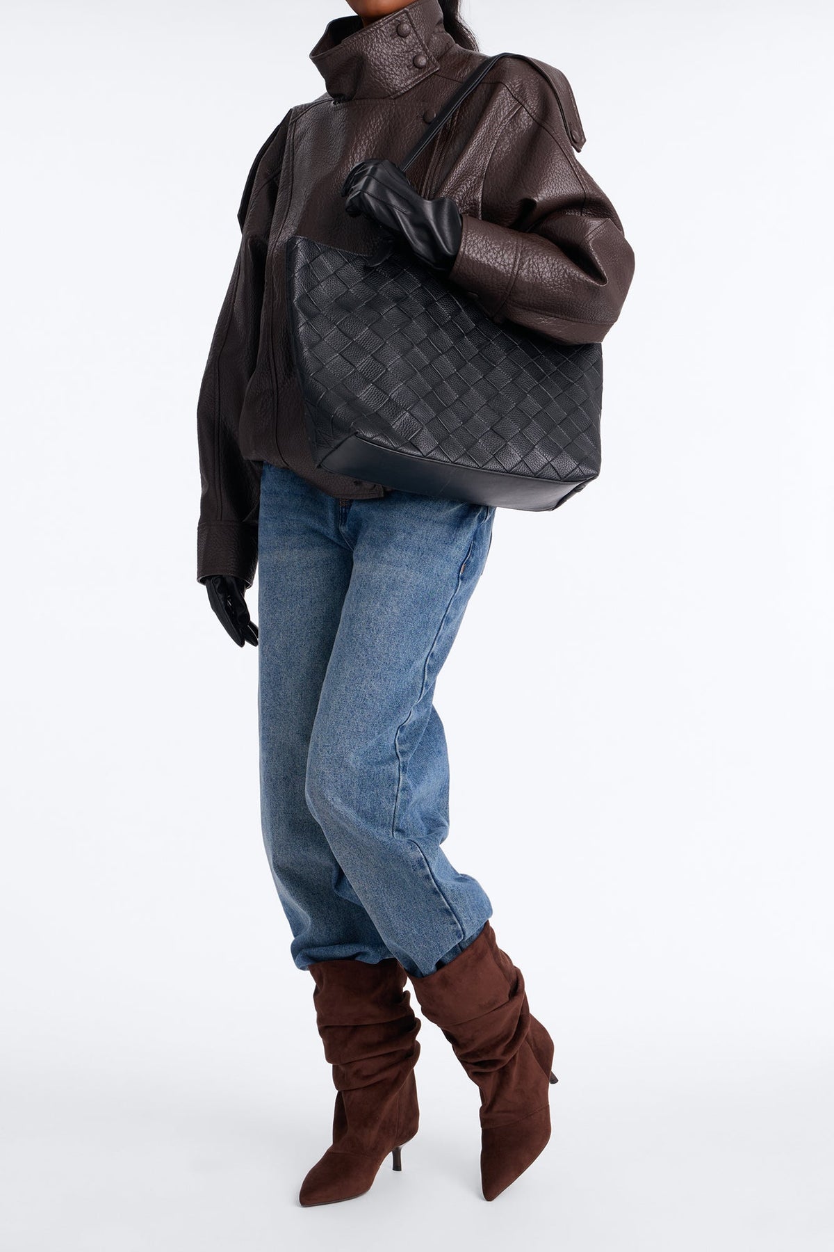 In Full Effect Suede Heeled Booties - Chocolate