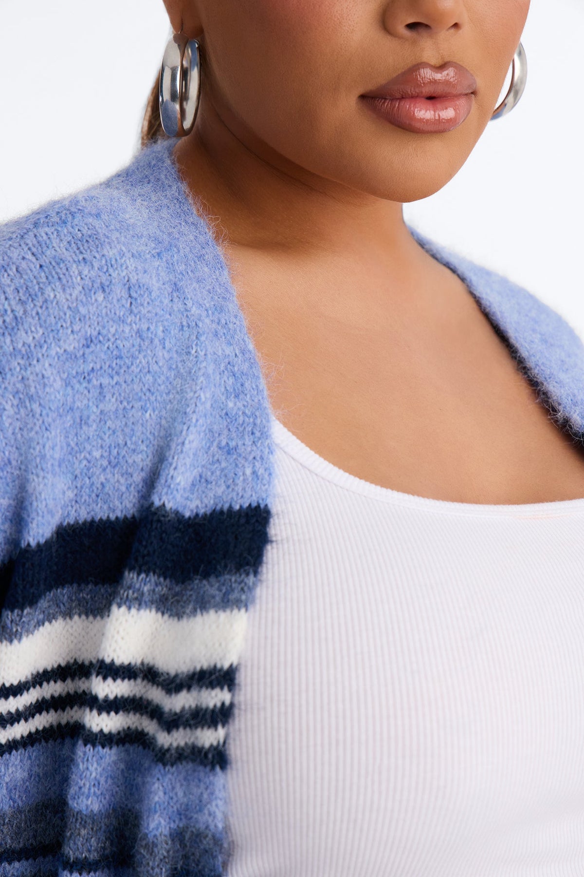 Warm Endings Maxi Cardigan - Blue/combo