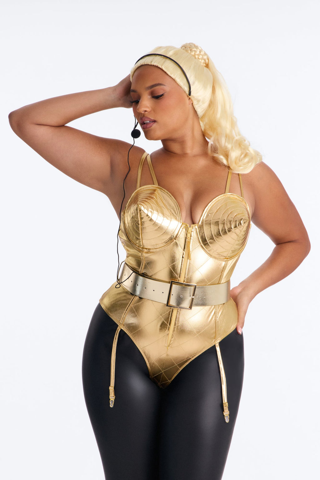 Ambition In Heels 5 Piece Costume Set - Gold