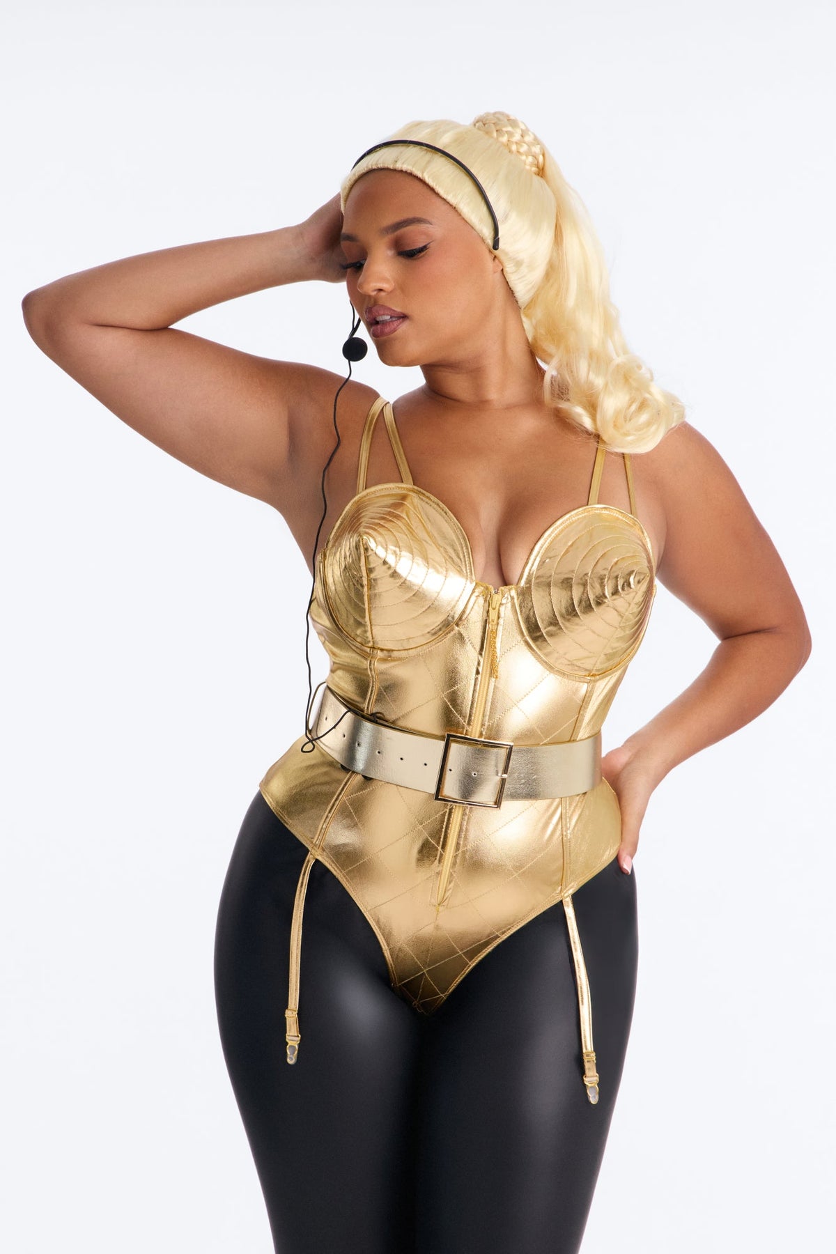 Ambition In Heels 5 Piece Costume Set - Gold
