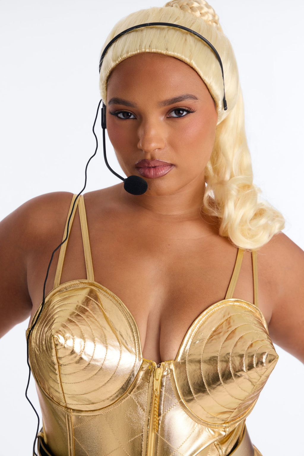 Ambition In Heels 5 Piece Costume Set - Gold