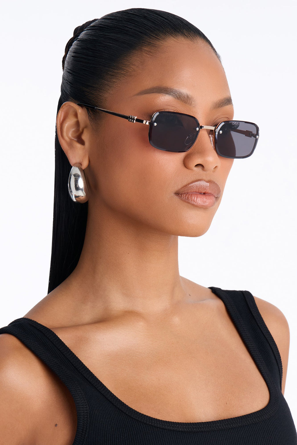 Cafe Lunch Date Sunglasses - Black