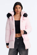 Cold Feelings Puffer Jacket - Pink