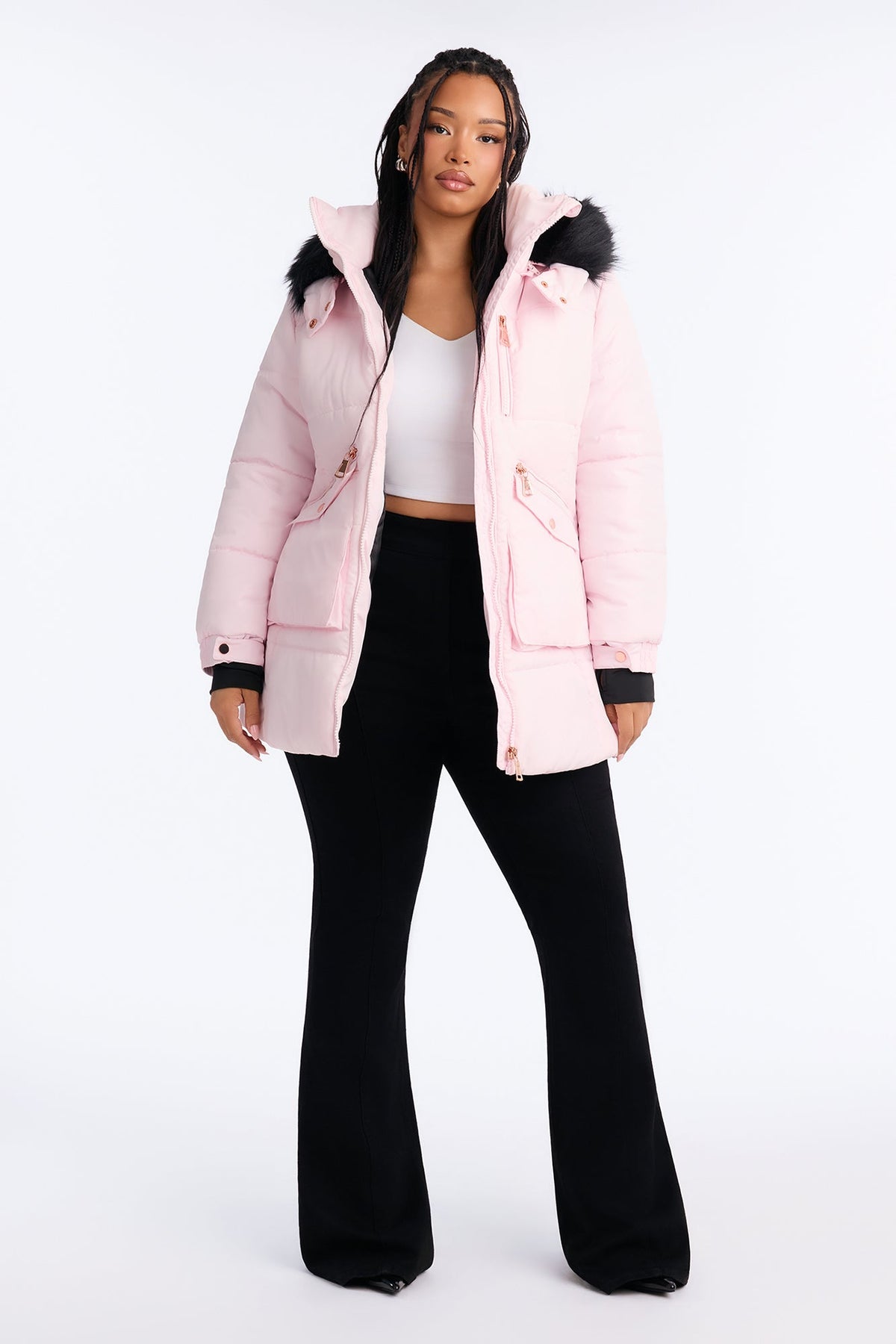 Cold Feelings Puffer Jacket - Pink