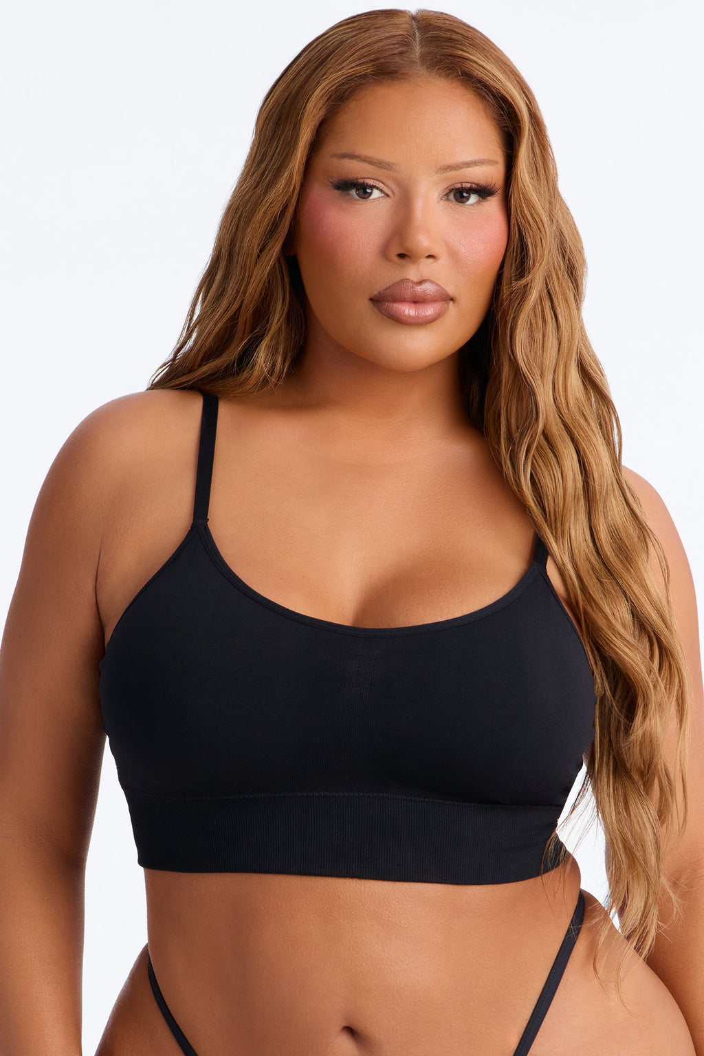 Smooth And Ready Seamless Cami Bralette - Black