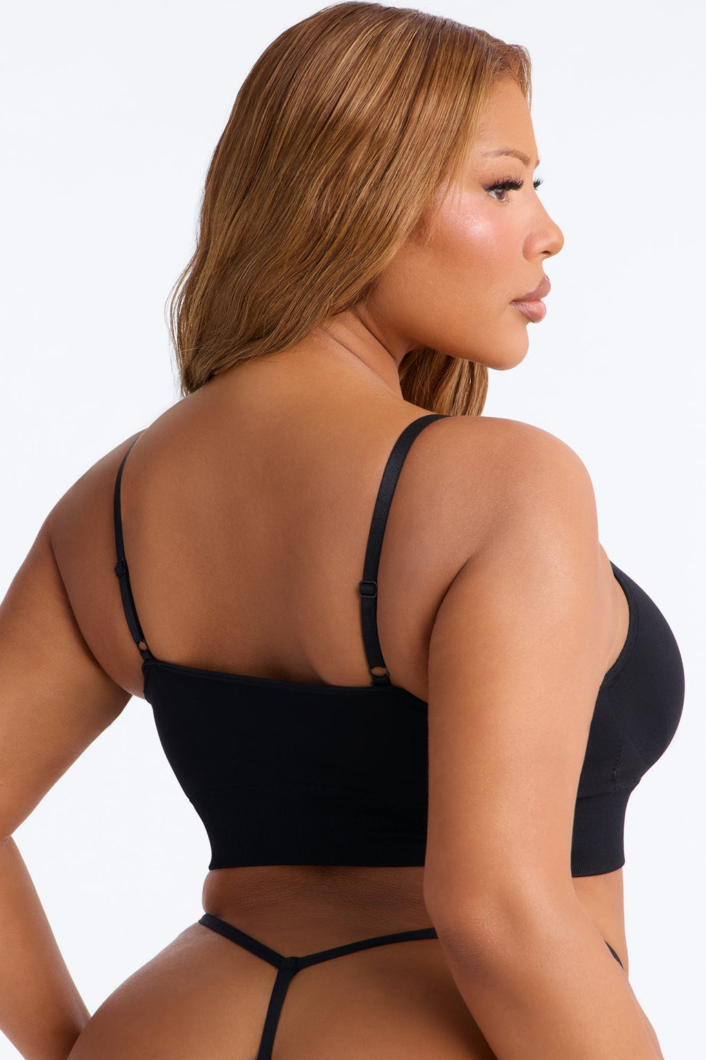 Smooth And Ready Seamless Cami Bralette - Black