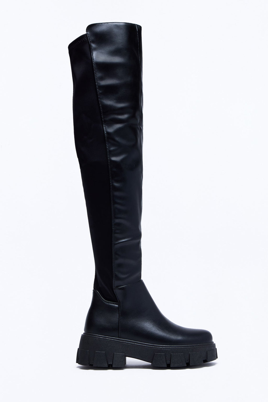 Don’t Ask Thigh High Boots - Black