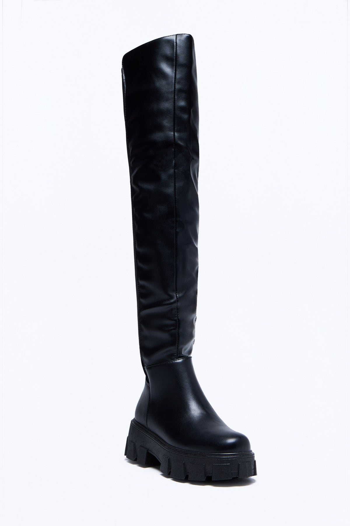 Don’t Ask Thigh High Boots - Black