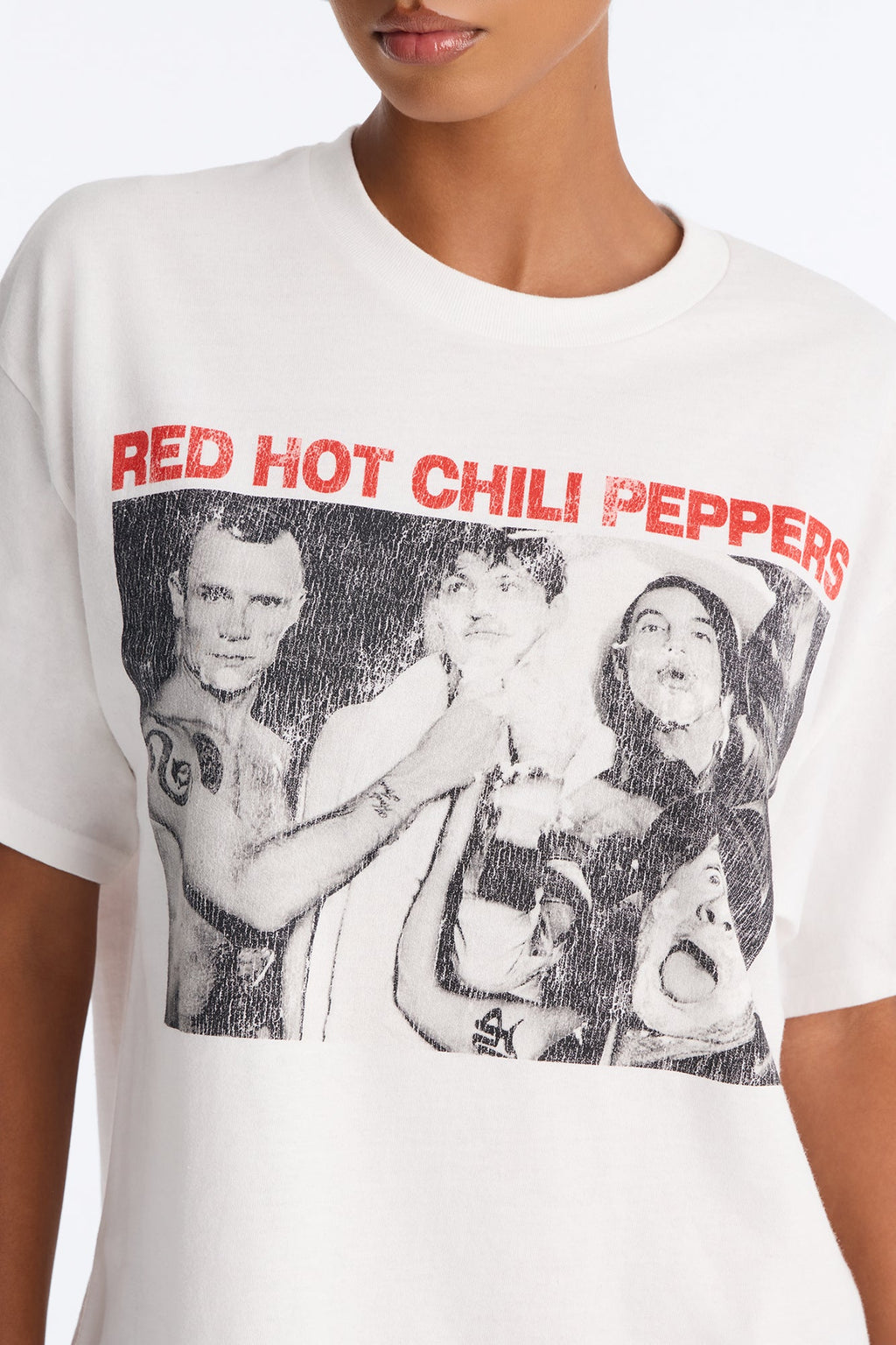 Red Hot Chili Peppers Classic Band Tee - White