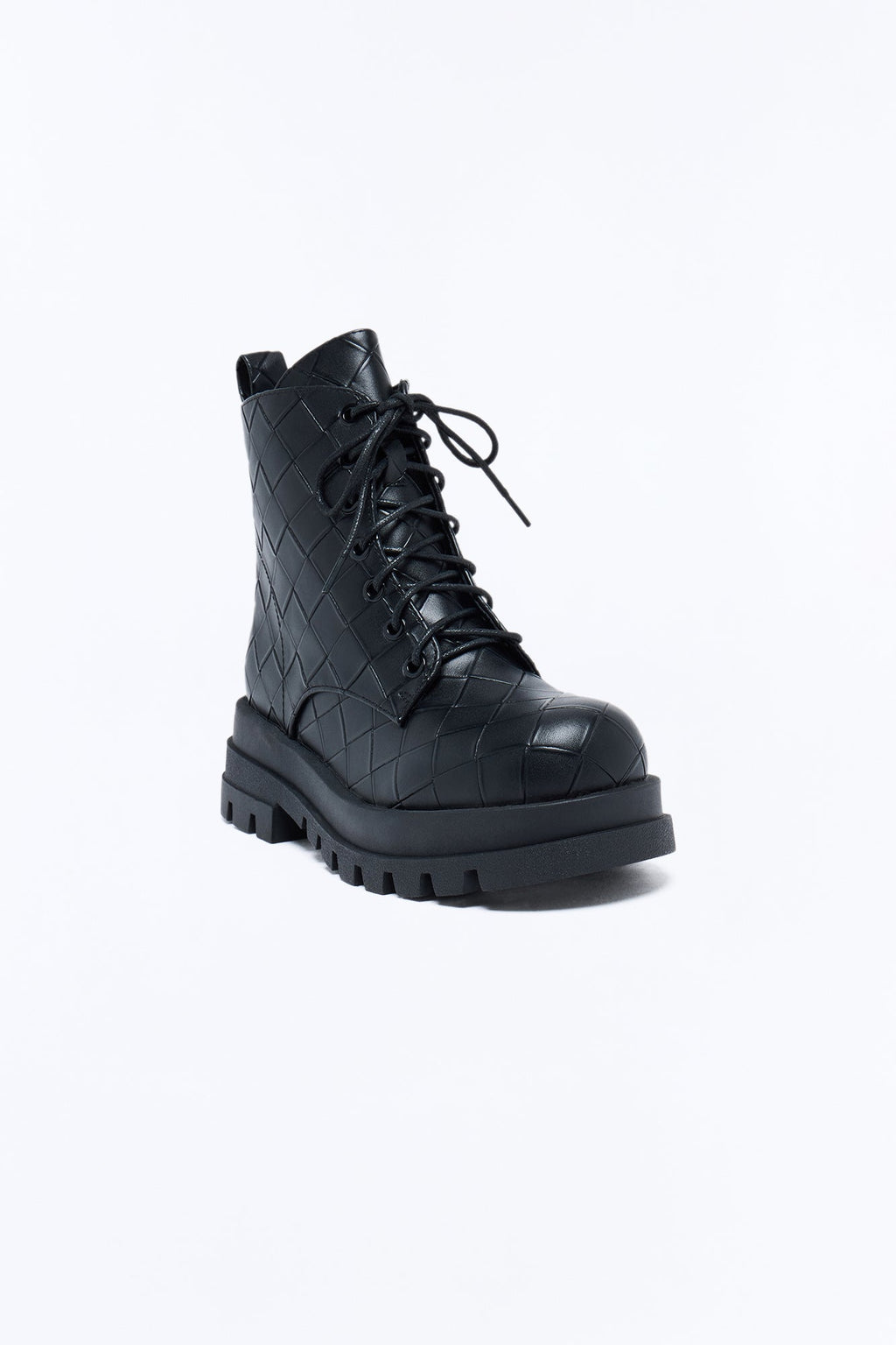 Halfway There Combat Booties - Black