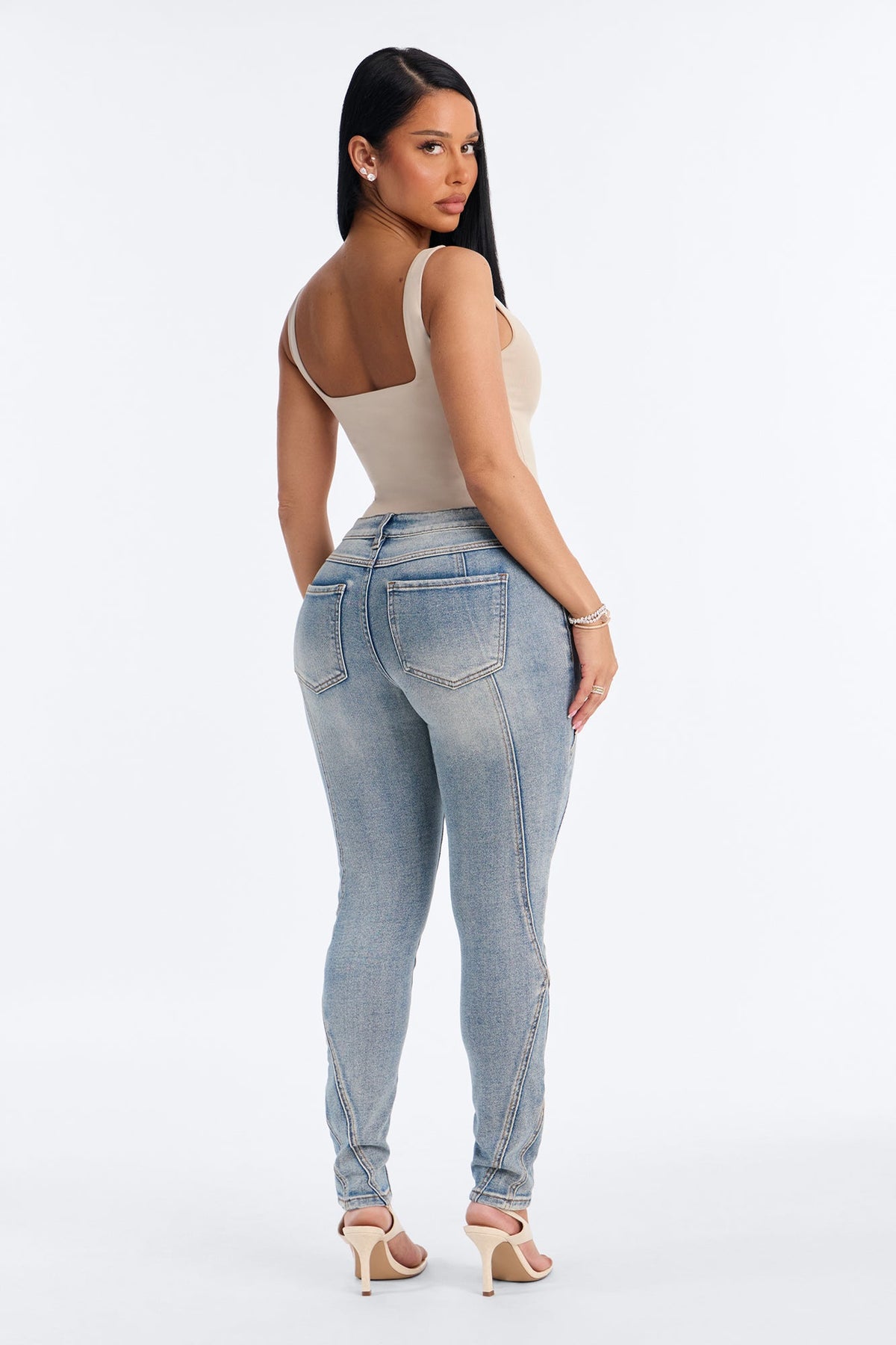 The Apex Low Rise Skinny Jeans - Vintage Wash