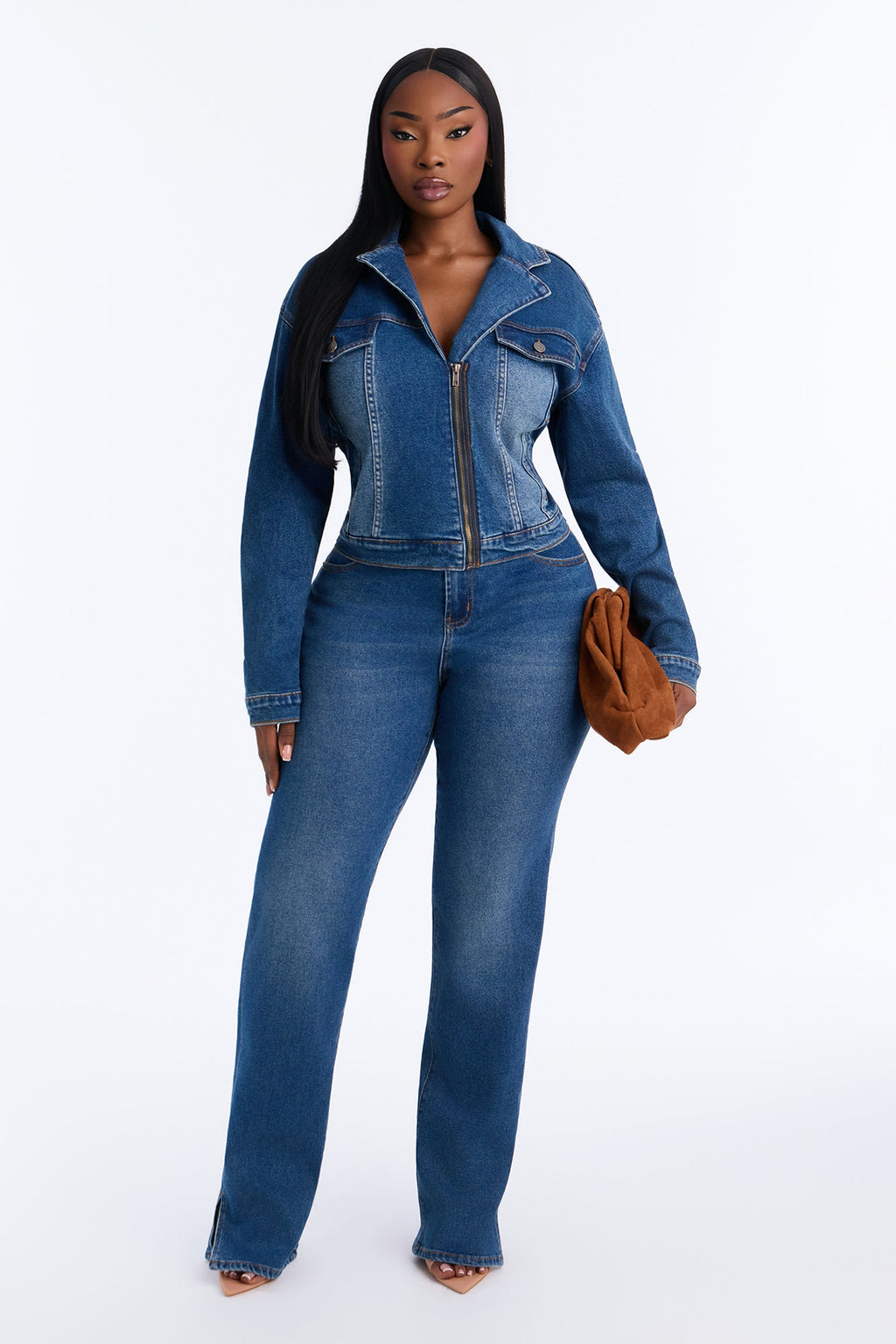 Worth The Wait Stretch Denim Jacket - Dark Wash