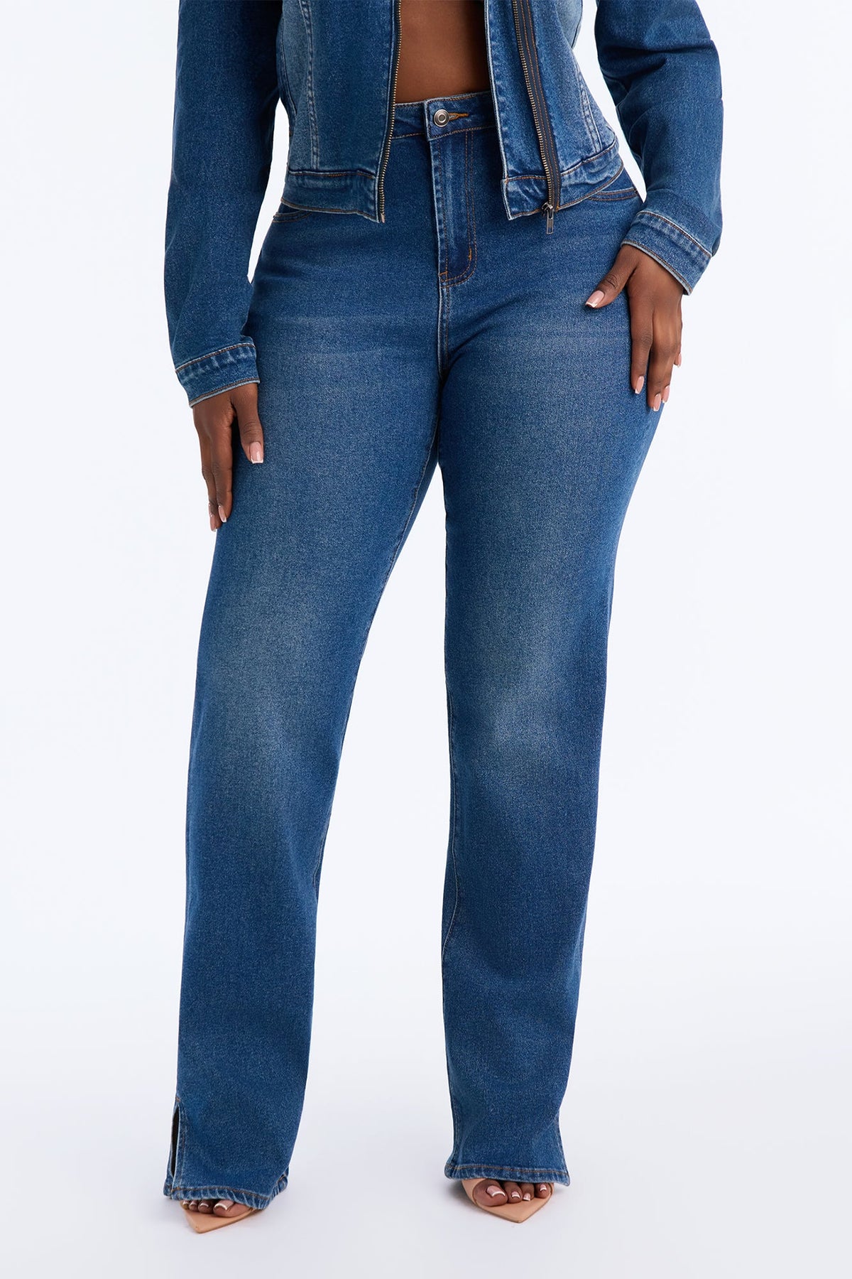 Worth The Wait Stretch Straight Leg Jeans - Dark Wash