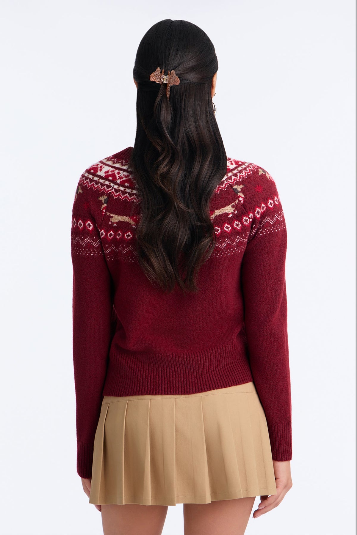 Merry Everything Fair Isle Pullover Sweater - Red/combo