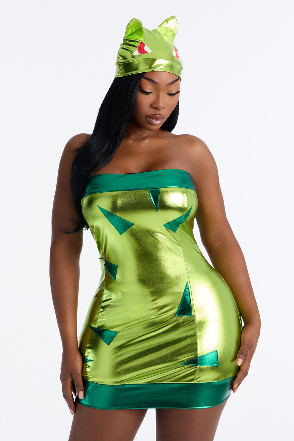 Leaf Me Breathless 3 Piece Costume Set - Green/combo