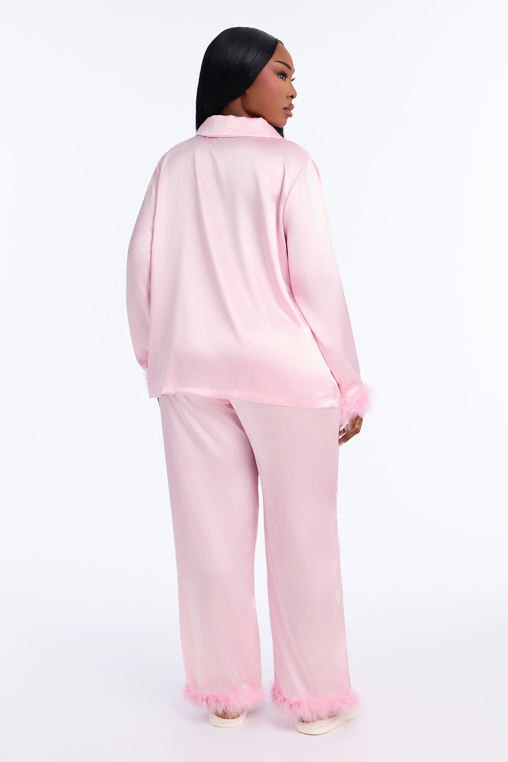 Sweet Dreams Satin PJ Pant Set - Pink