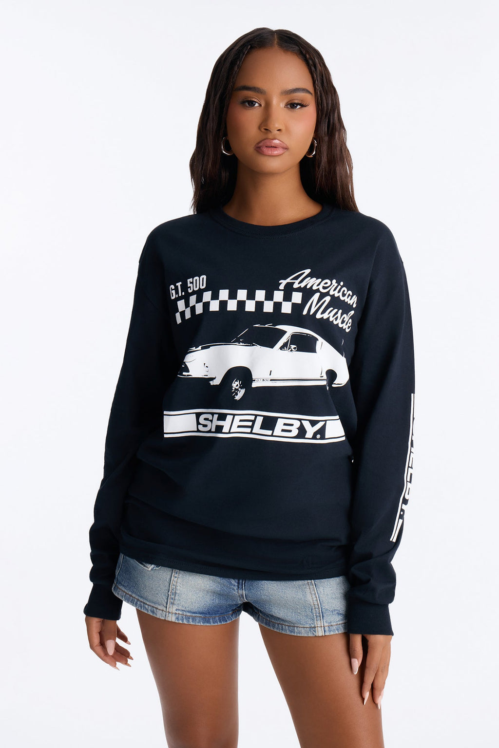 American Muscle Long Sleeve Tee - Black