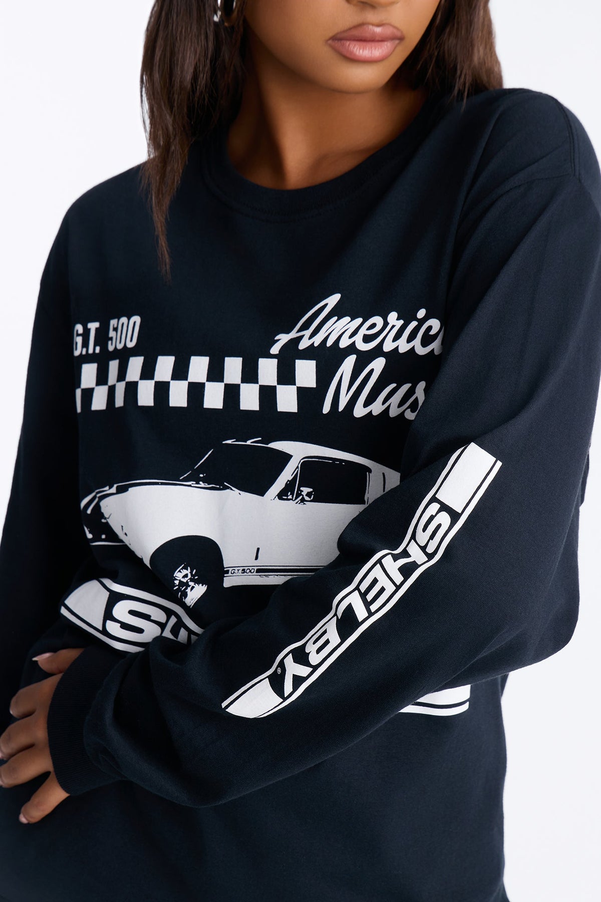 American Muscle Long Sleeve Tee - Black