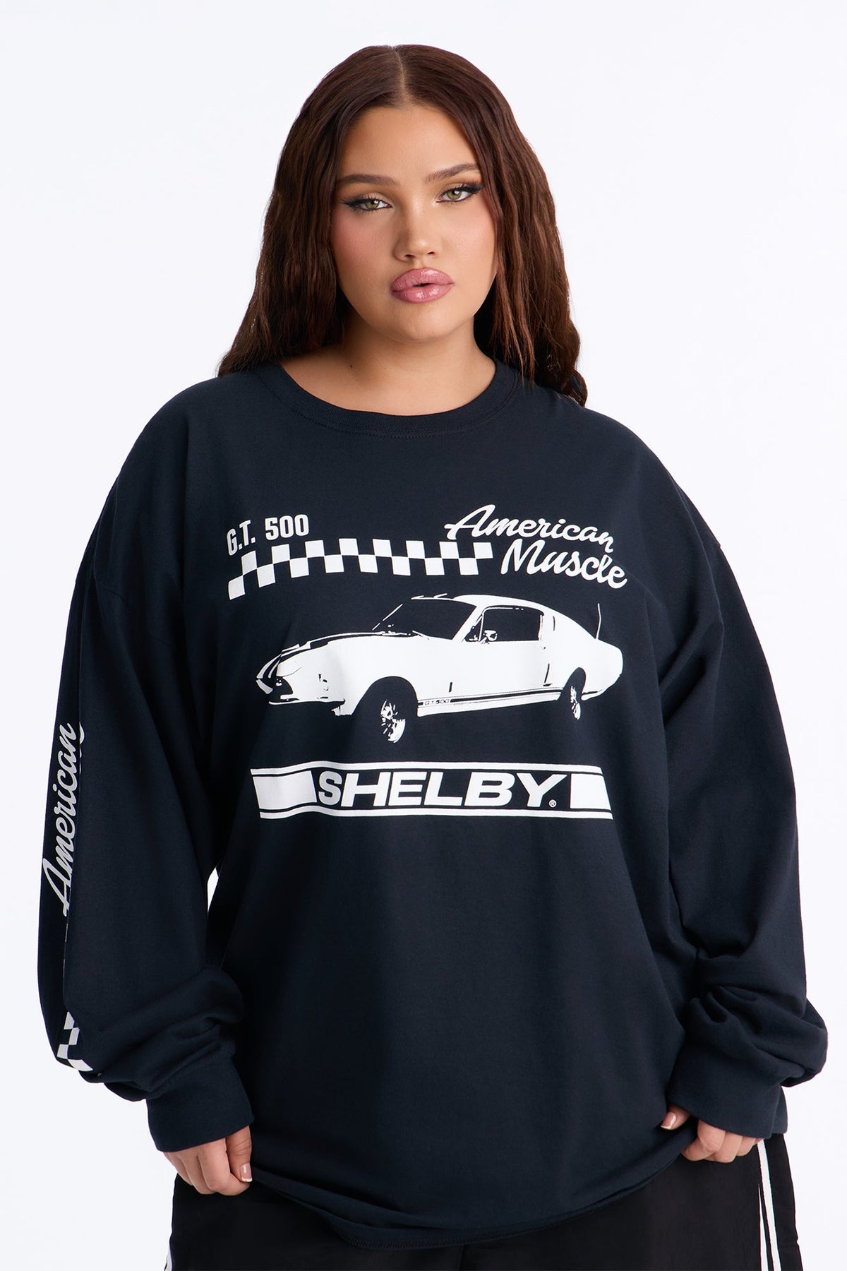 American Muscle Long Sleeve Tee - Black