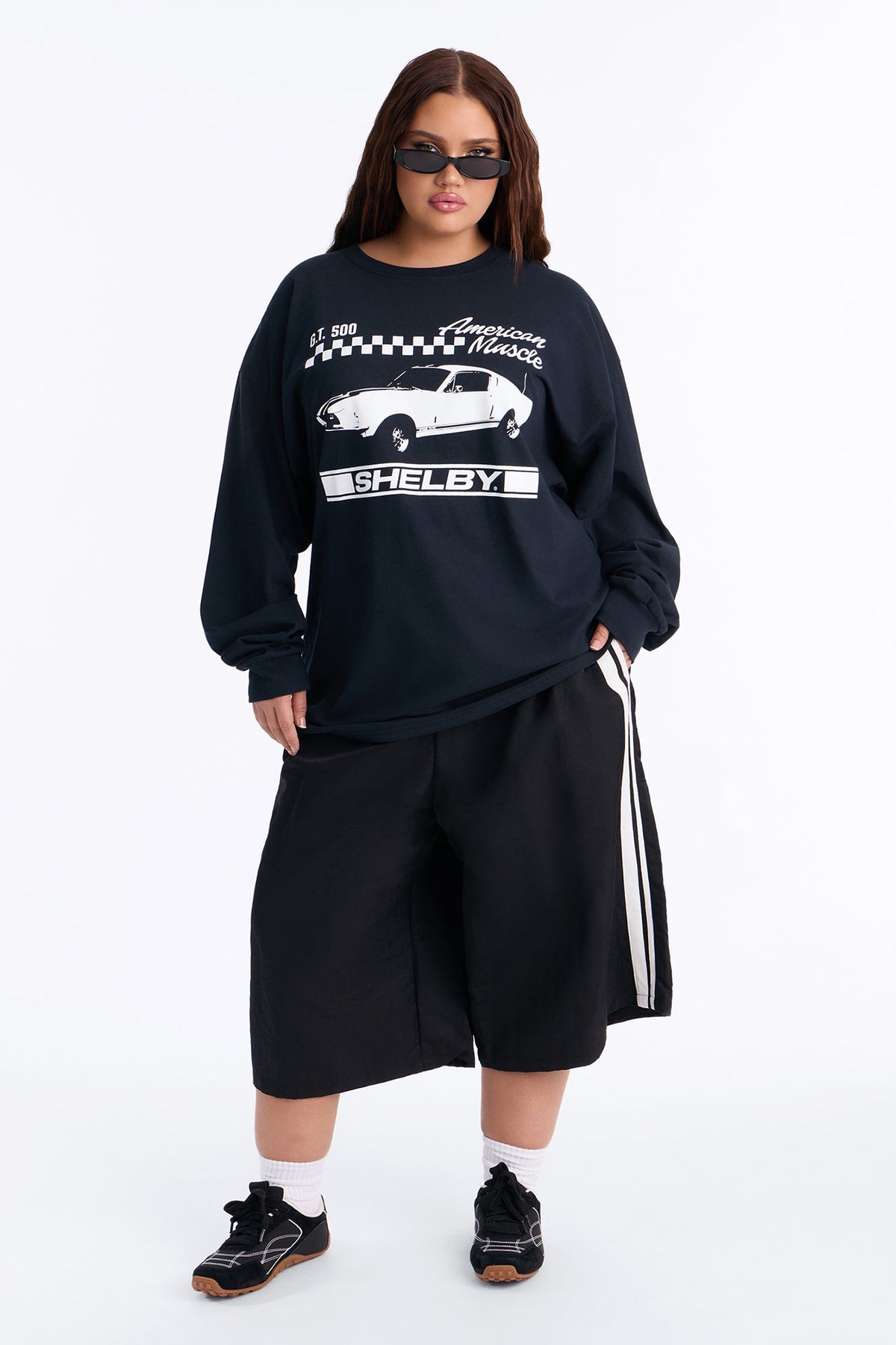 American Muscle Long Sleeve Tee - Black