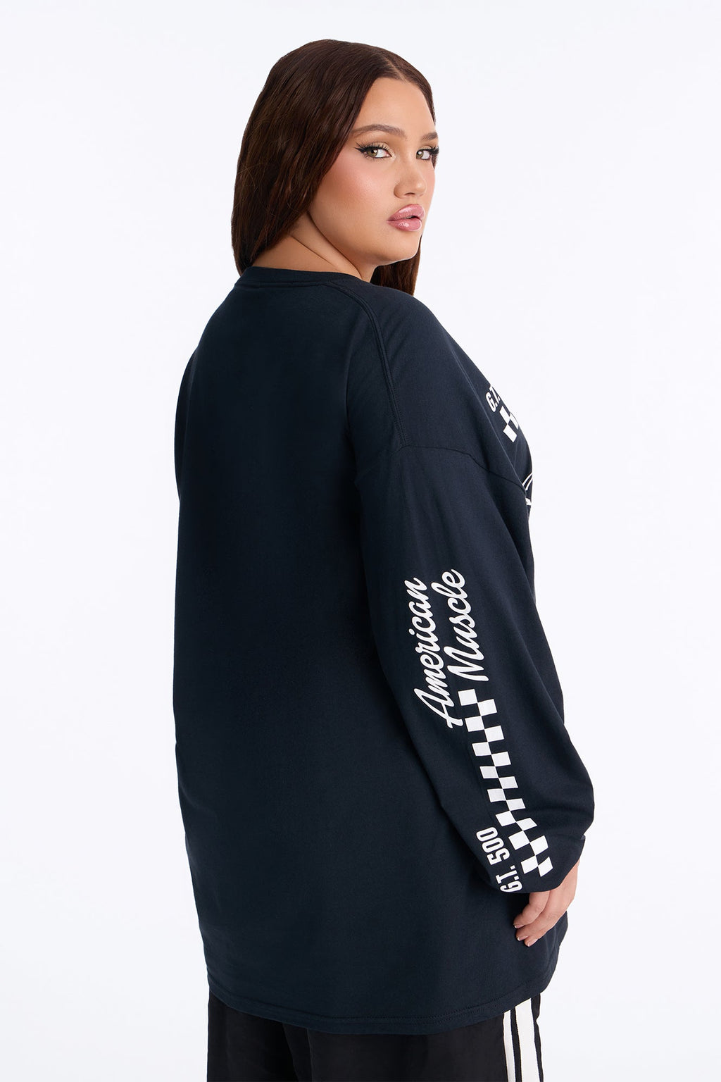 American Muscle Long Sleeve Tee - Black
