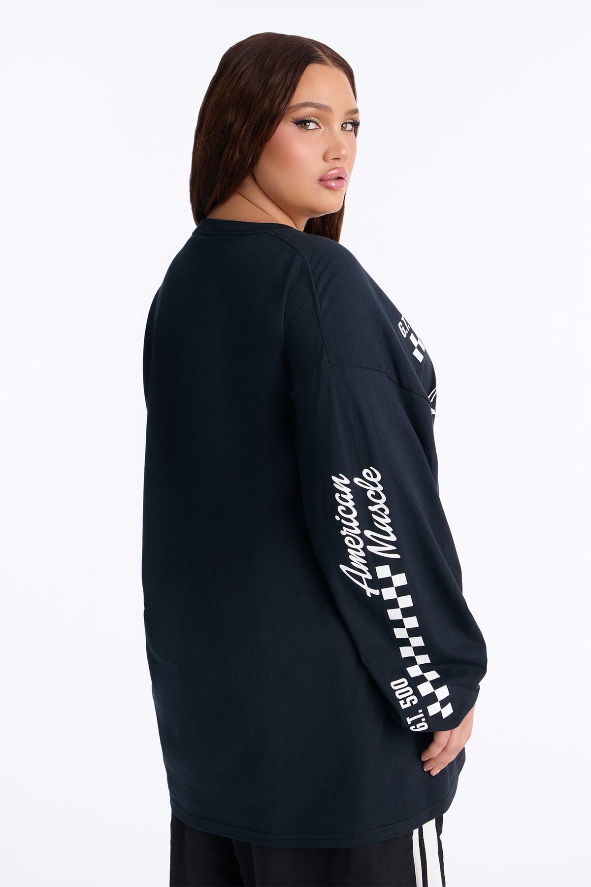 American Muscle Long Sleeve Tee - Black