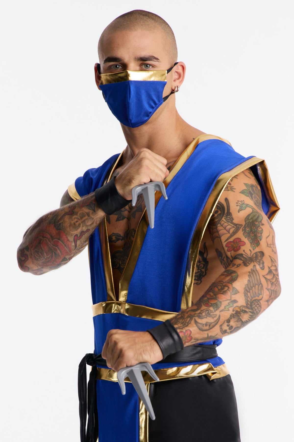 Silent Blade 7 Piece Costume Set - Blue/combo