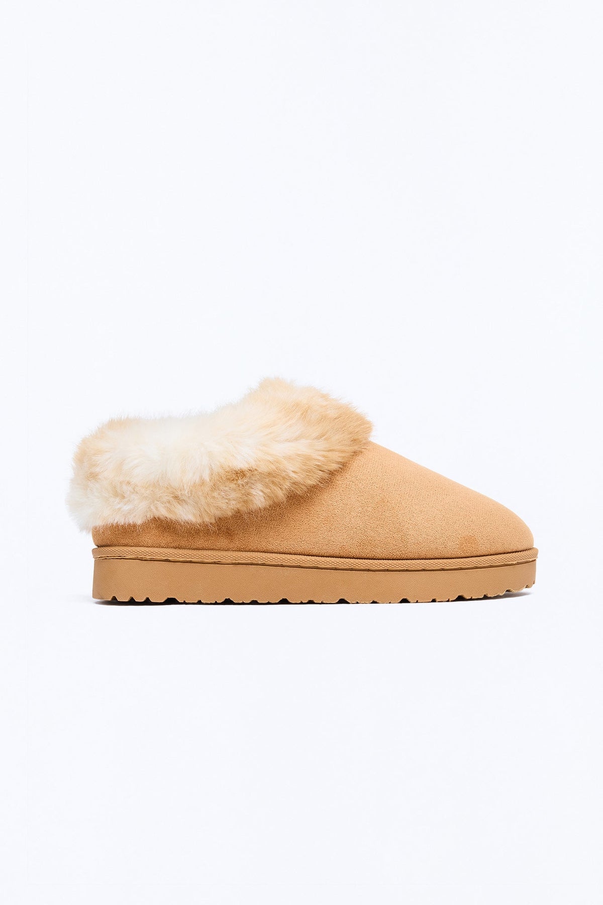 Flurry Love Fur Suede Booties - Chestnut