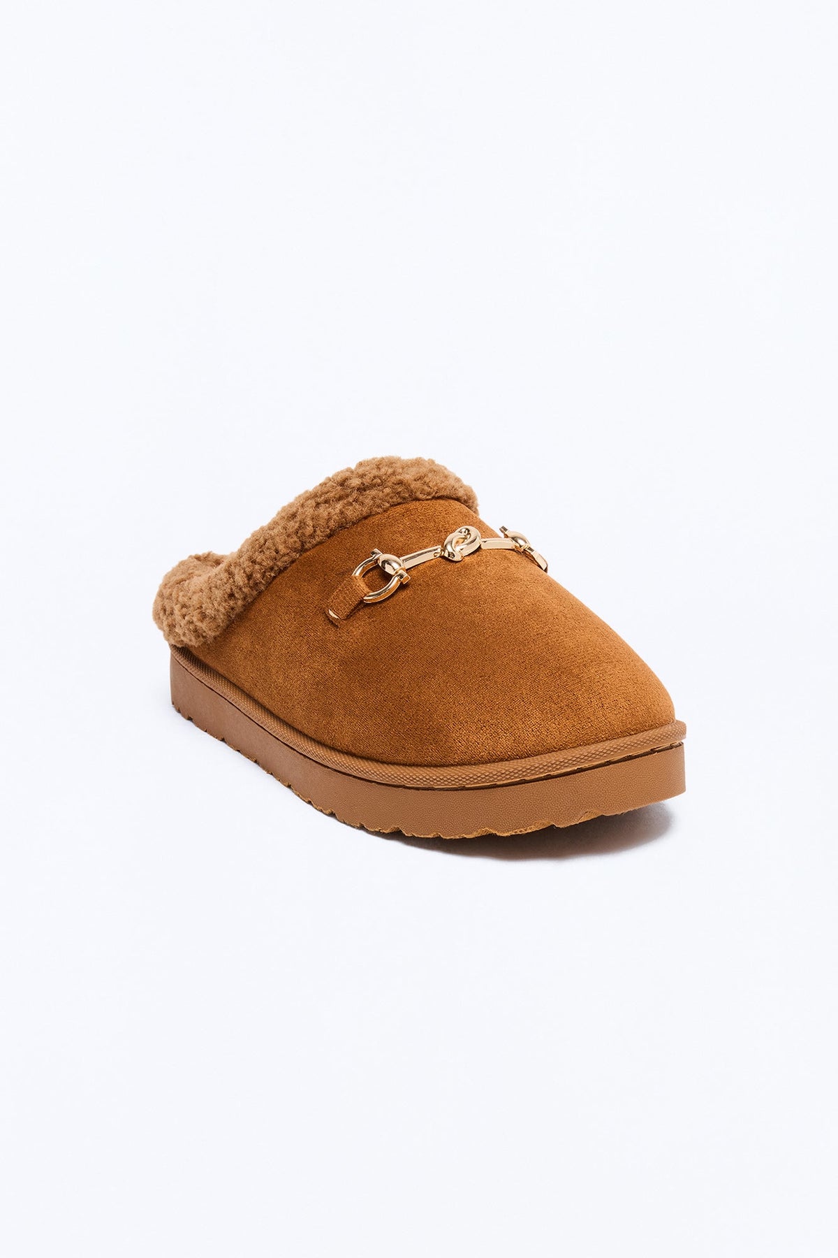 Stay in Motion Suede Flats - Chestnut