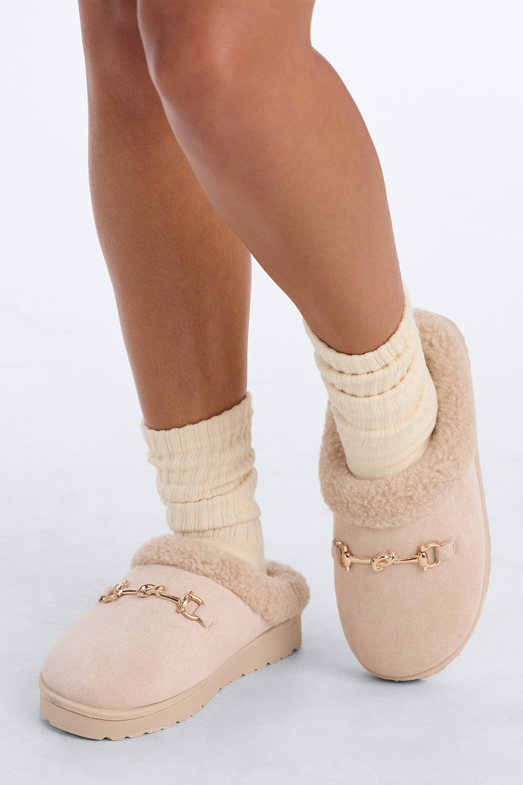 Stay in Motion Suede Flats - Stone
