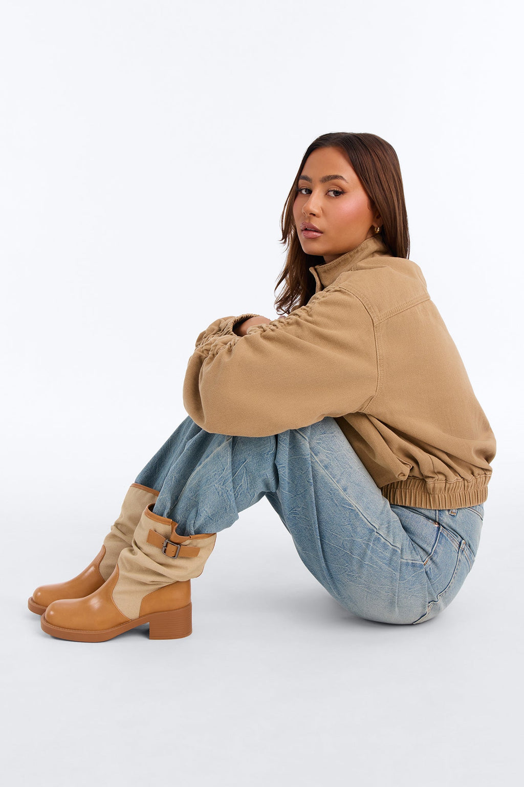 In Charge Flat Booties - Tan