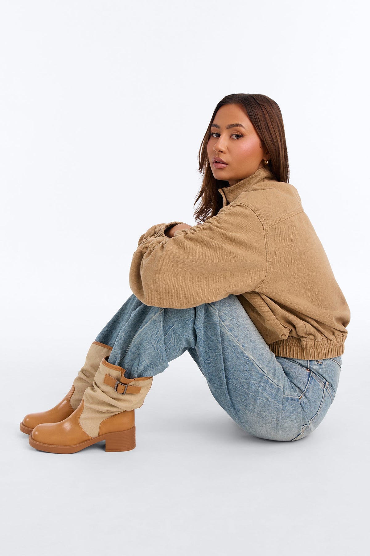 In Charge Flat Booties - Tan