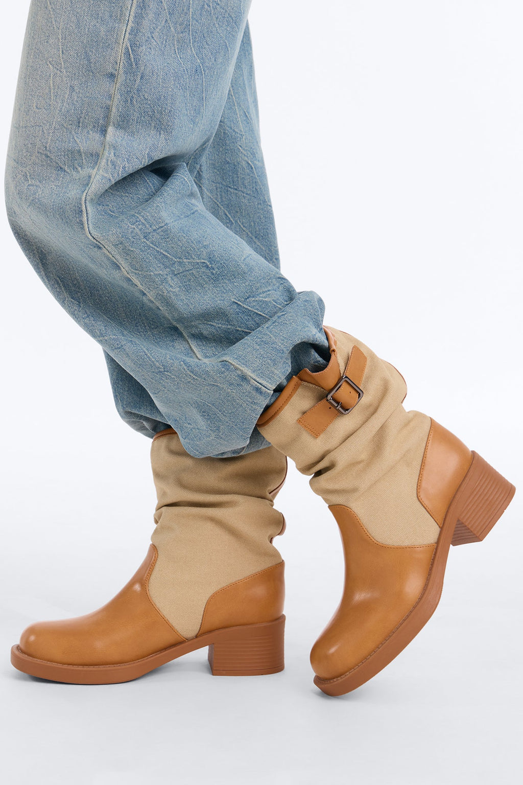 In Charge Flat Booties - Tan